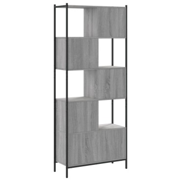 vidaXL Βιβλιοθήκη Γκρι Sonoma 72x28x172cm από Επεξεργασμένο Ξύλο 1 τεμ.
