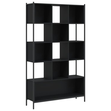 vidaXL Βιβλιοθήκη Μαύρη 102x28x172cm από Επεξεργασμένο Ξύλο 1 τεμ.