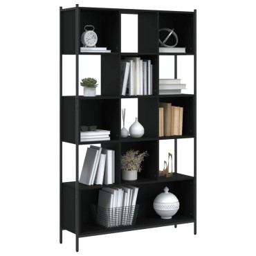 vidaXL Βιβλιοθήκη Μαύρη 102x28x172cm από Επεξεργασμένο Ξύλο 1 τεμ.