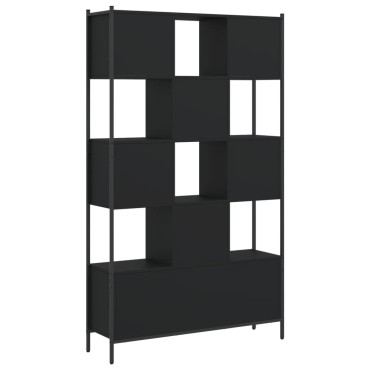 vidaXL Βιβλιοθήκη Μαύρη 102x28x172cm από Επεξεργασμένο Ξύλο 1 τεμ.