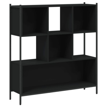 vidaXL Βιβλιοθήκη Μαύρη 102x28x172cm από Επεξεργασμένο Ξύλο 1 τεμ.