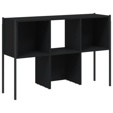 vidaXL Βιβλιοθήκη Μαύρη 102x28x172cm από Επεξεργασμένο Ξύλο 1 τεμ.