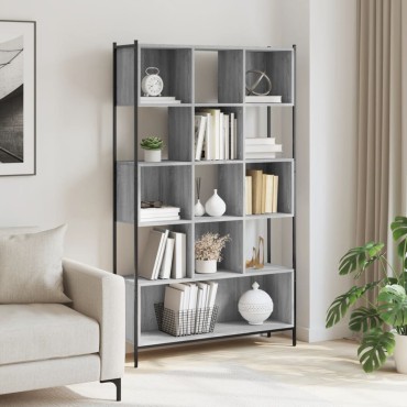 vidaXL Βιβλιοθήκη Γκρι Sonoma 102x28x172cm από Επεξεργασμένο Ξύλο 1 τεμ.