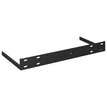 vidaXL Ράφια Τοίχου Γυαλιστερά Μαύρα 4 τεμ. 40x23,5x3,8cm MDF