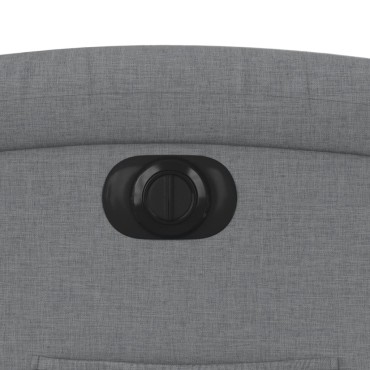 vidaXL Πολυθρόνα Ανακλινόμενη Ανύψωση Αν. Γκρι Υφασμάτινη 71x86,5x99,5cm 1 τεμ.