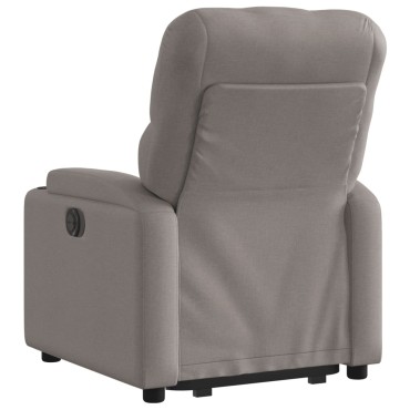 vidaXL Πολυθρόνα Ηλεκτρική Ανακλ.Taupe Υφασμάτινη 74x86,5x93,5cm 1 τεμ.