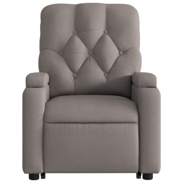 vidaXL Πολυθρόνα Ηλεκτρική Ανακλ.Taupe Υφασμάτινη 74x86,5x93,5cm 1 τεμ.