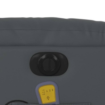 vidaXL Πολυθρόνα Μασάζ Ανακλινόμενη με Ανύψωση Συνθετικό Δέρμα 75,5x93x99,5cm 1 τεμ.