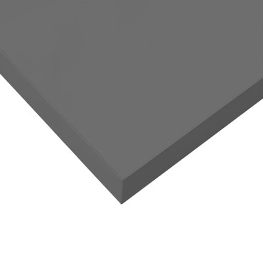 vidaXL Ράφι Τοίχου Γυαλιστερό Γκρι 23x23,5x3,8cm MDF 1 τεμ.