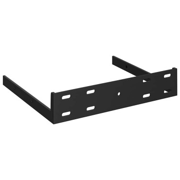 vidaXL Ράφι Τοίχου Γυαλιστερό Γκρι 23x23,5x3,8cm MDF 1 τεμ.