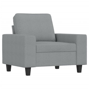 vidaXL Πολυθρόνα Ανοιχτό Γκρι Υφασμάτινη 94x77x80cm 1 τεμ. Γωνιακός