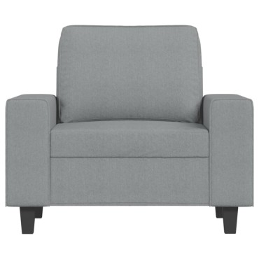 vidaXL Πολυθρόνα Ανοιχτό Γκρι Υφασμάτινη 94x77x80cm 1 τεμ. Γωνιακός