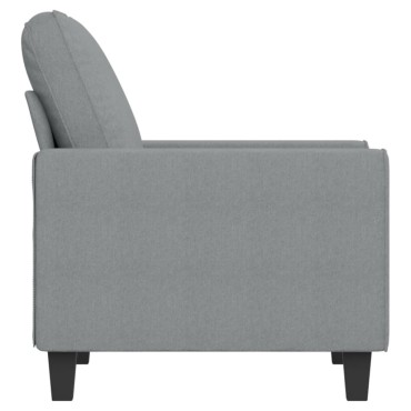 vidaXL Πολυθρόνα Ανοιχτό Γκρι Υφασμάτινη 94x77x80cm 1 τεμ. Γωνιακός