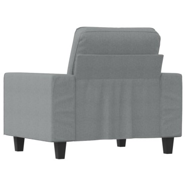 vidaXL Πολυθρόνα Ανοιχτό Γκρι Υφασμάτινη 94x77x80cm 1 τεμ. Γωνιακός