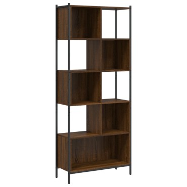 vidaXL Βιβλιοθήκη Καφέ Δρυς 72x28x172cm από Επεξεργασμένο Ξύλο 1 τεμ.
