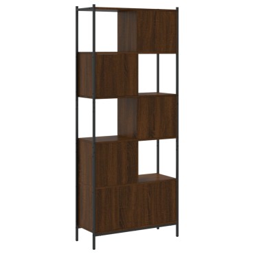 vidaXL Βιβλιοθήκη Καφέ Δρυς 72x28x172cm από Επεξεργασμένο Ξύλο 1 τεμ.