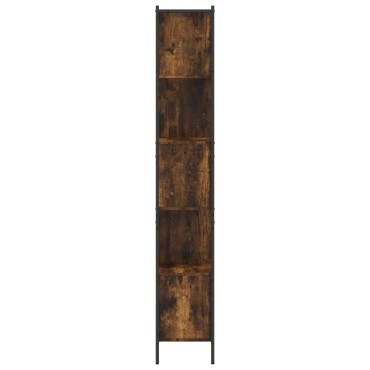 vidaXL Βιβλιοθήκη Καπνιστή Δρυς 72x28x172cm από Επεξεργασμένο Ξύλο 1 τεμ.