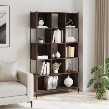 vidaXL Βιβλιοθήκη Καφέ Δρυς 102x28x172cm από Επεξεργασμένο Ξύλο 1 τεμ.