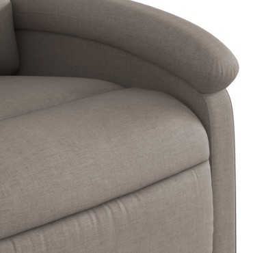 vidaXL Πολυθρόνα Ηλεκτρική Ανακλ.Taupe Υφασμάτινη 71x86,5x99,5cm 1 τεμ.