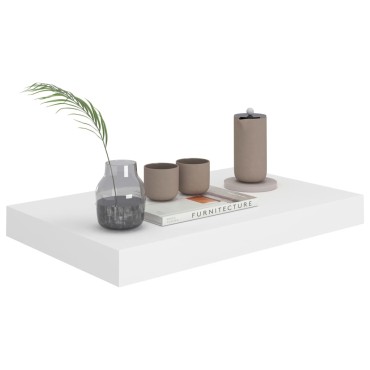 vidaXL Ράφι Τοίχου Άσπρο 40x23x3,8cm MDF 1 τεμ.