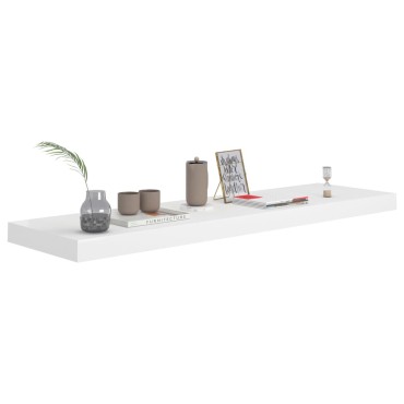 vidaXL Ράφια Τοίχου 4 τεμ. Άσπρα 90x23,5x3,8cm MDF