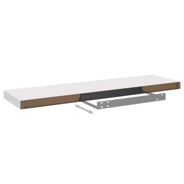 vidaXL Ράφια Τοίχου 4 τεμ. Άσπρα 90x23,5x3,8cm MDF