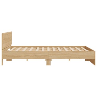 vidaXL Πλαίσιο Κρεβατιού με Κεφαλάρι Sonoma Δρυς 180x200 εκ.