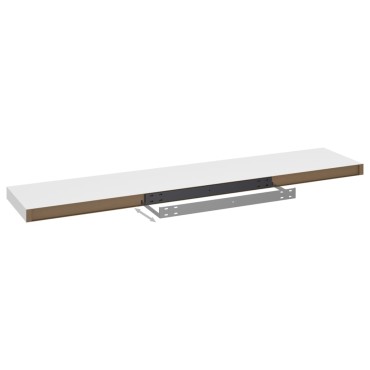 vidaXL Ράφια Τοίχου 2 τεμ. Άσπρα 120x23,5x3,8cm MDF