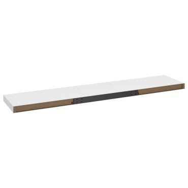 vidaXL Ράφια Τοίχου 2 τεμ. Άσπρα 120x23,5x3,8cm MDF