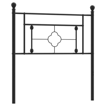 vidaXL Κεφαλάρι Μαύρο Μεταλλικό 105x3x97cm 1 τεμ.