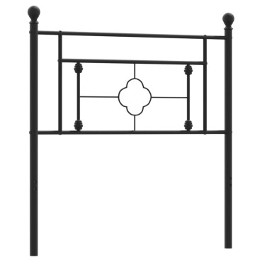 vidaXL Κεφαλάρι Μαύρο Μεταλλικό 105x3x97cm 1 τεμ.