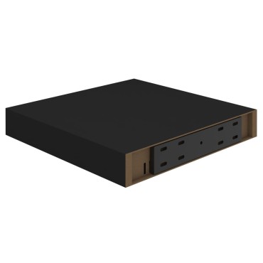 vidaXL Ράφι Τοίχου Μαύρο 23x23,5x3,8cm MDF 1 τεμ.