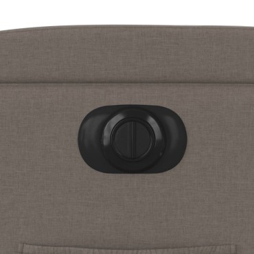 vidaXL Πολυθρόνα Ηλεκτρική Ανακλ.Taupe Υφασμάτινη 77x94,5x100cm 1 τεμ.