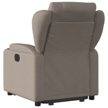vidaXL Πολυθρόνα Ηλεκτρική Ανακλ.Taupe Υφασμάτινη 77x94,5x100cm 1 τεμ.