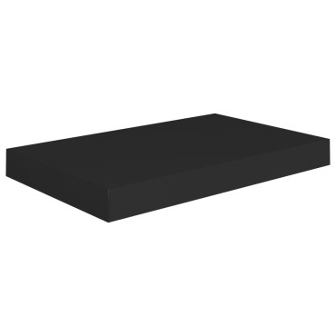 vidaXL Ράφια Τοίχου 4 τεμ. Μαύρα 40x23x3,8cm MDF