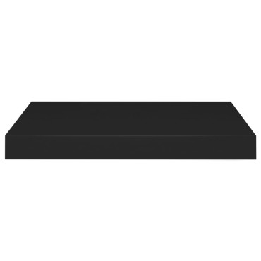 vidaXL Ράφια Τοίχου 4 τεμ. Μαύρα 40x23x3,8cm MDF