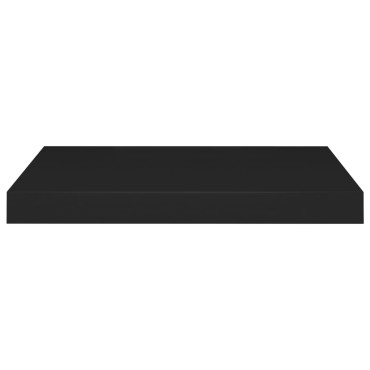 vidaXL Ράφια Τοίχου 4 τεμ. Μαύρα 50x23x3,8cm MDF