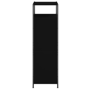 vidaXL Παπουτσοθήκη Μαύρη 60x34x112cm από Επεξεργασμένο Ξύλο