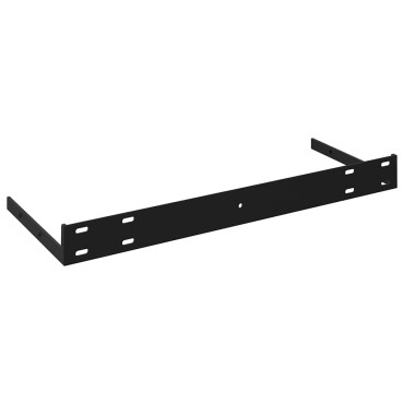 vidaXL Ράφια Τοίχου 2 τεμ. Μαύρα 60x23,5x3,8cm MDF