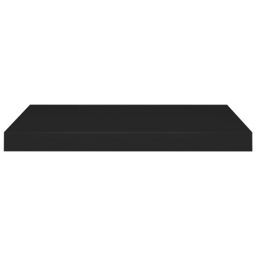 vidaXL Ράφια Τοίχου 2 τεμ. Μαύρα 60x23,5x3,8cm MDF