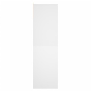vidaXL Παπουτσοθήκη Λευκή 60x34x116cm από Επεξεργασμένο Ξύλο