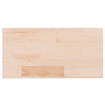 vidaXL Ράφι 40x20x2,5cm από Ακατέργαστο Μασίφ Ξύλο Δρυός 1 τεμ.