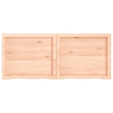 vidaXL Επιφάνεια Τραπεζιού 120x50x(2-6)cm Ακατέργαστο Μασίφ Ξύλο Δρυός 1 τεμ.