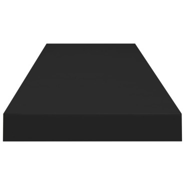 vidaXL Ράφι Τοίχου Μαύρο 90x23,5x3,8cm MDF 1 τεμ.