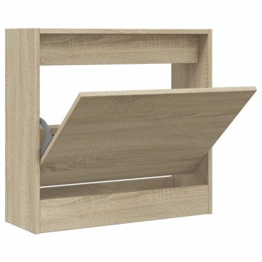 vidaXL Παπουτσοθήκη Sonoma Δρυς 60x21x57cm από Επεξεργασμένο Ξύλο