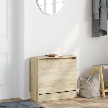 vidaXL Παπουτσοθήκη Sonoma Δρυς 60x21x57cm από Επεξεργασμένο Ξύλο