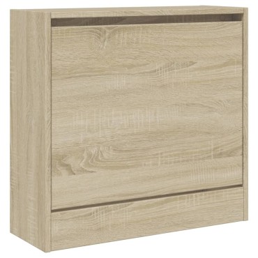 vidaXL Παπουτσοθήκη Sonoma Δρυς 60x21x57cm από Επεξεργασμένο Ξύλο