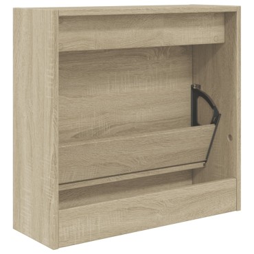 vidaXL Παπουτσοθήκη Sonoma Δρυς 60x21x57cm από Επεξεργασμένο Ξύλο