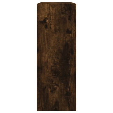 vidaXL Παπουτσοθήκη Καπνιστή Δρυς 60x21x57cm από Επεξεργασμένο Ξύλο