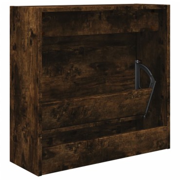 vidaXL Παπουτσοθήκη Καπνιστή Δρυς 60x21x57cm από Επεξεργασμένο Ξύλο